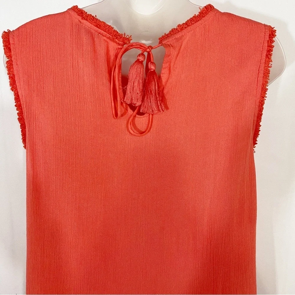 Tommy Bahama | Eyelet And Fringe Detail Dress - Vacation - Beachy - Boho - Picture 8 of 13